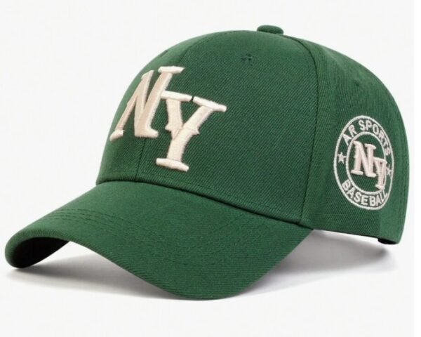 1 pièce Casquette de baseball brodée de lettres de New York pour hommes, chapeau décontracté de protection solaire à la mode pour les voyages de printemps/automne, les fêtes en bord de mer et la rue – Image 4