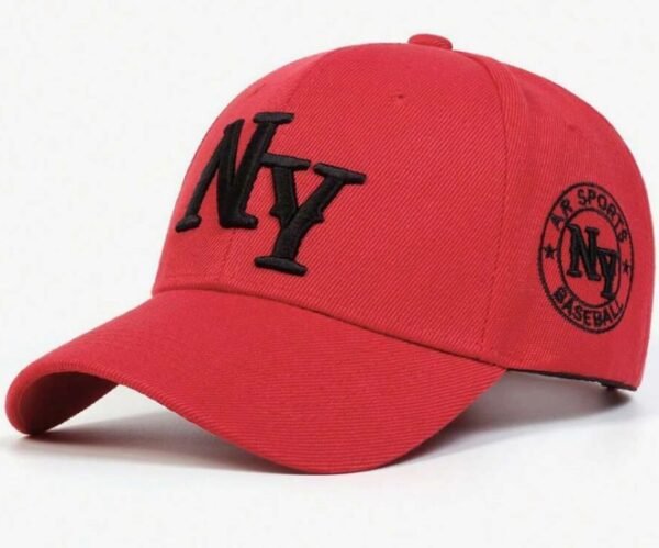 1 pièce Casquette de baseball brodée de lettres de New York pour hommes, chapeau décontracté de protection solaire à la mode pour les voyages de printemps/automne, les fêtes en bord de mer et la rue – Image 2