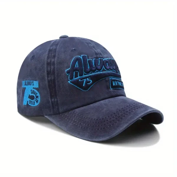 Casquette de Baseball en Denim Brodée – Image 2