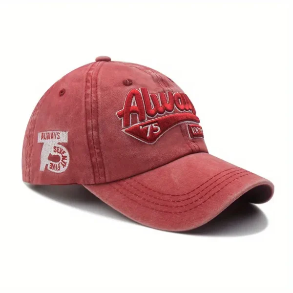 Casquette de Baseball en Denim Brodée – Image 3