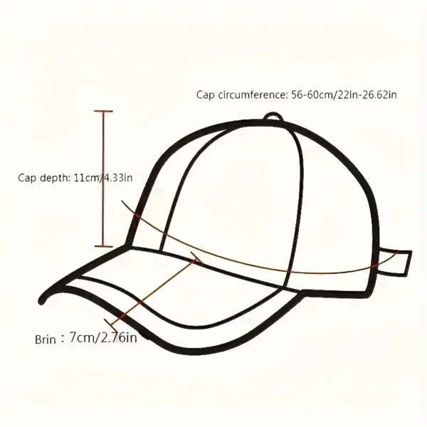 Casquette de Baseball en Denim Brodée – Image 7