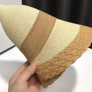 Alternative view of Chapeau de paille à large bord avec nœud décoratif