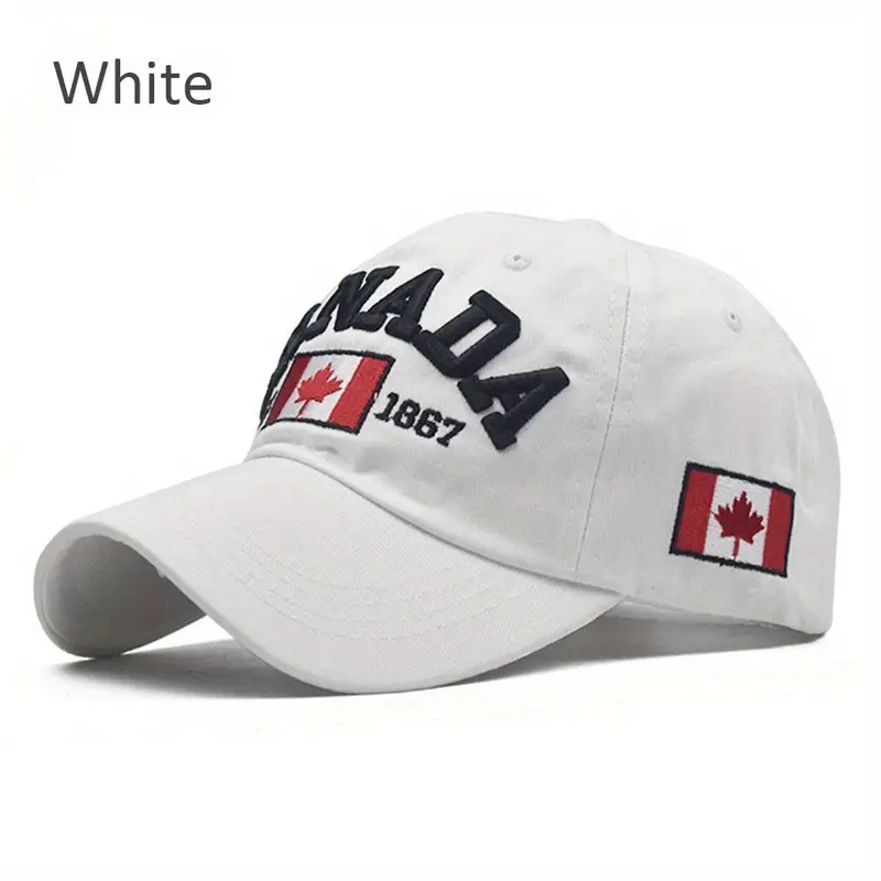 Casquette de baseball avec drapeau du Canada